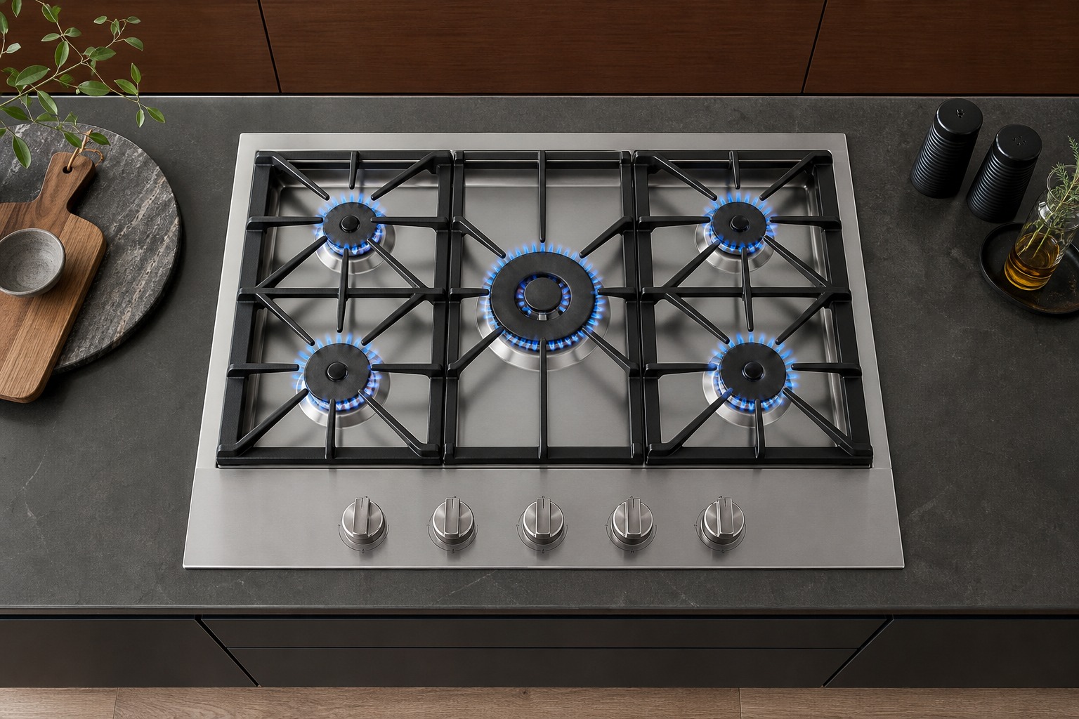 A Thermador built-in appliance in a neutral Fremont kitchen